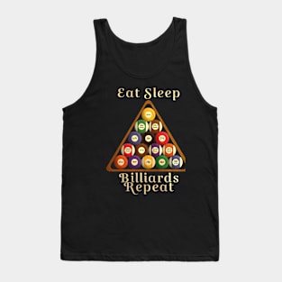 Eat Sleep Billiards Repeat Tank Top